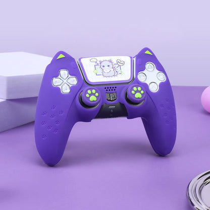 Purple Cat PS5 Controller Silicone Cover