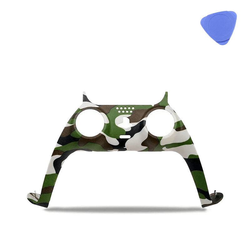 Green Camo PS5 Controller Faceplate Trim