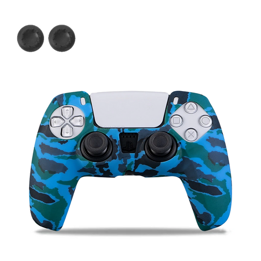 Aqua Camo PS5 Controller Silicone Cover