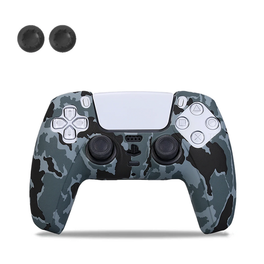 Grey Camo PS5 Controller Silicone Cover