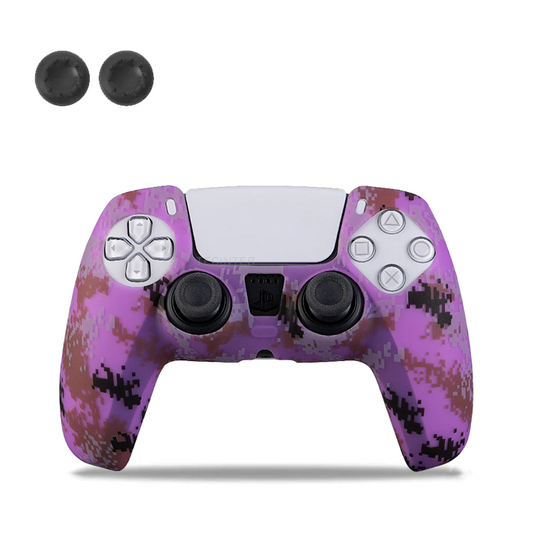 Digital Purple Camo PS5 Controller Silicone Cover