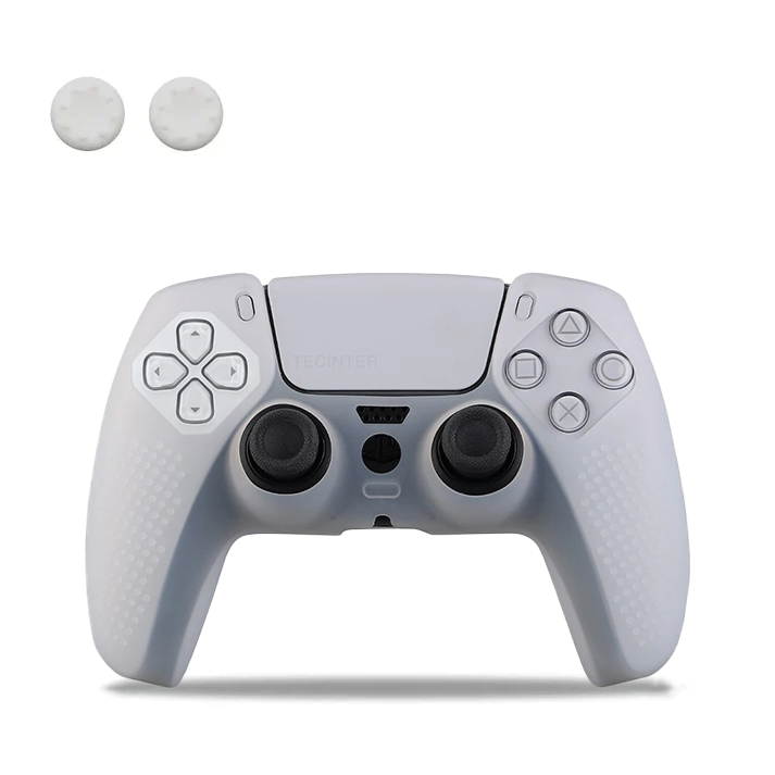 Transparent White PS5 Controller Silicone Cover