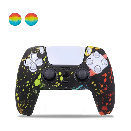 Neon Splash PS5 Controller Silicone Cover