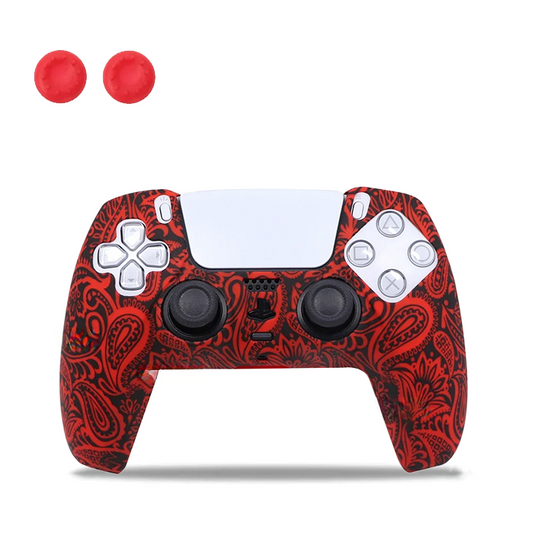 Aztec Red PS5 Controller Silicone Cover