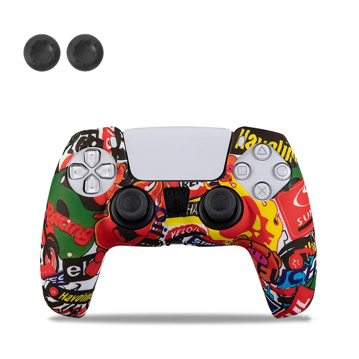 Sticker Bomb PS5 Controller Silicone Cover