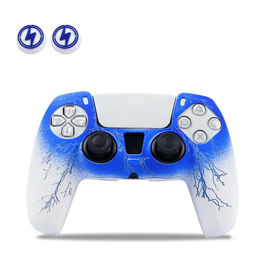 White Lightening PS5 Controller Silicone Cover