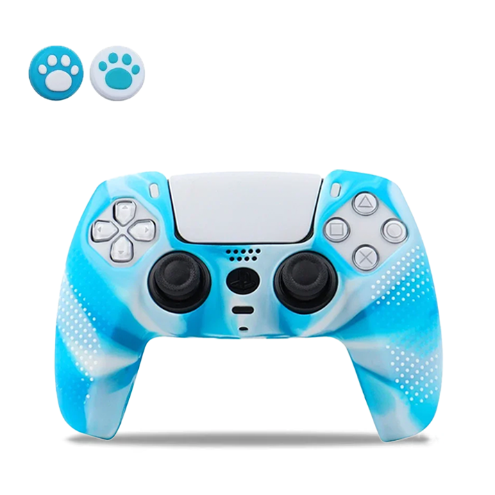 Blue Swirl PS5 Controller Silicone Cover