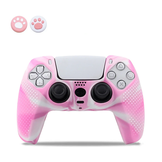 Pink Swirl PS5 Controller Silicone Cover