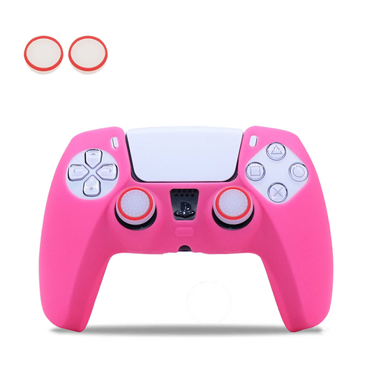 Pink Glow in Dark PS5 Controller Silicone Cover