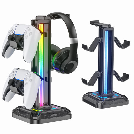 Black RGB PS5 Controller Holder Stand