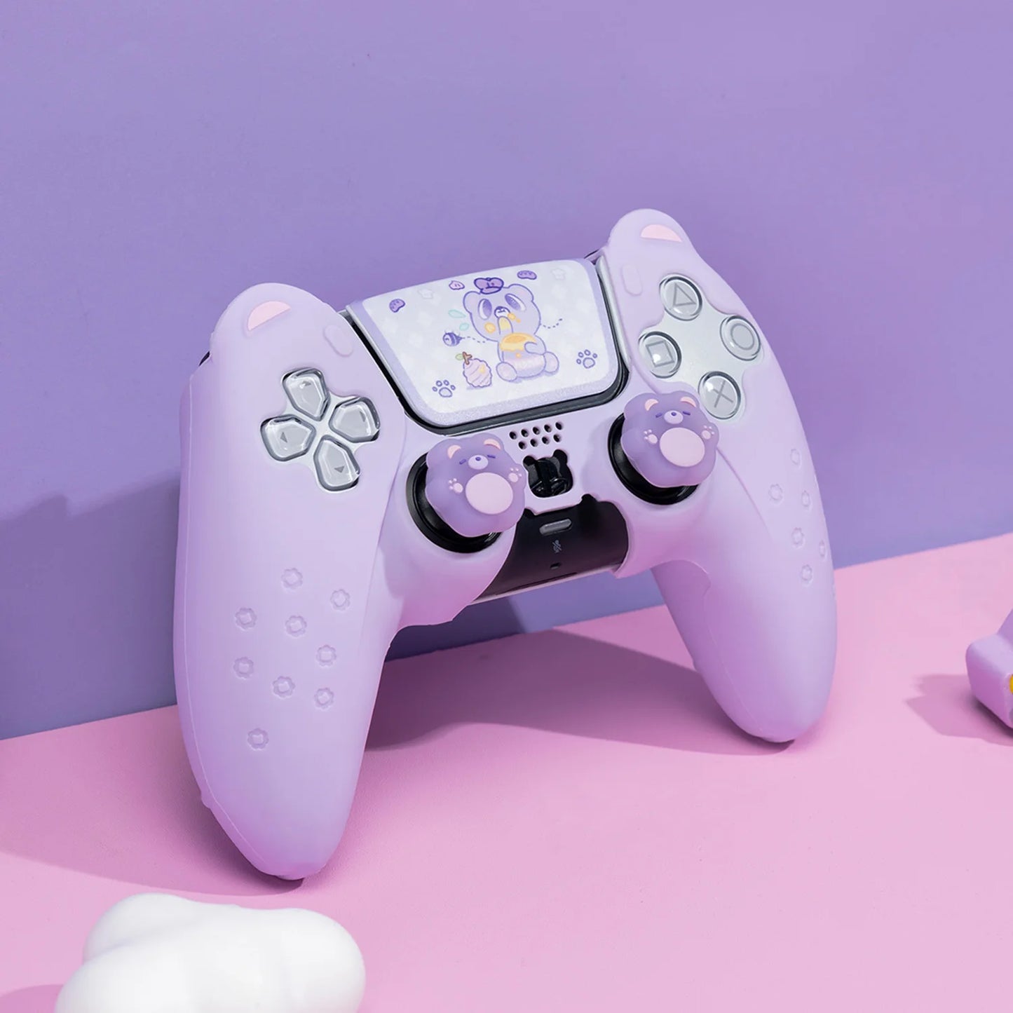 Purple Bear PS5 Controller Silicone Cover