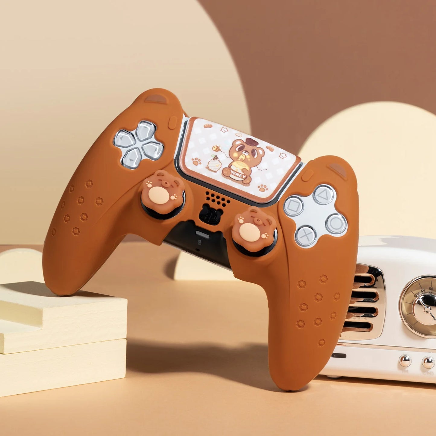 Brown Bear PS5 Controller Silicone Cover