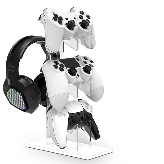 White 3-layer PS5 Controller Holder Stand