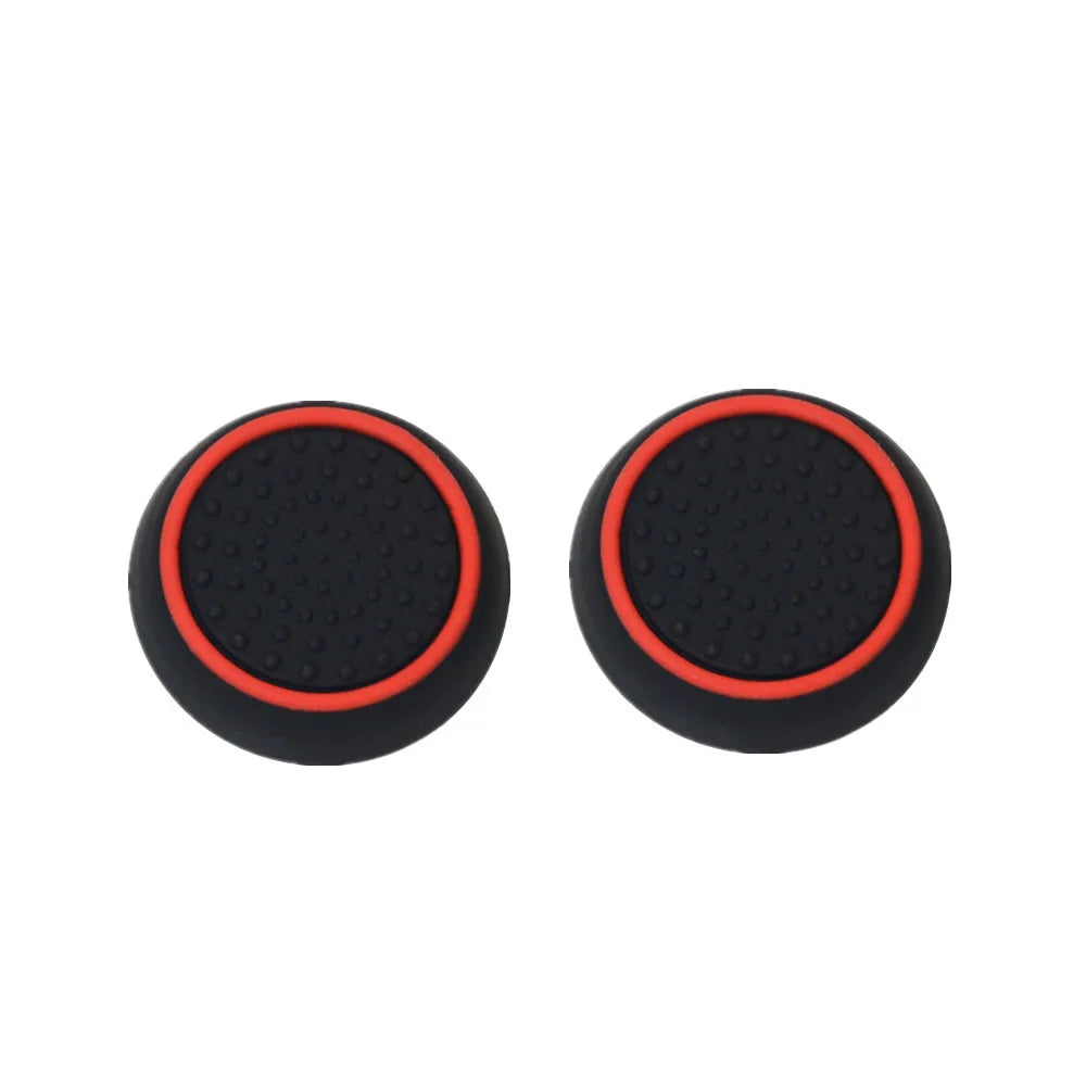 Black Red PS5 Controller Thumbstick Grips