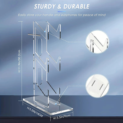 Transparent 3-layer PS5 Controller Holder Stand Dimensions