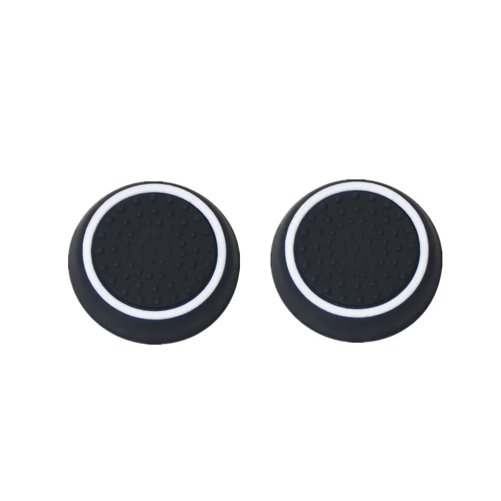 Black White PS5 Controller Thumbstick Grips