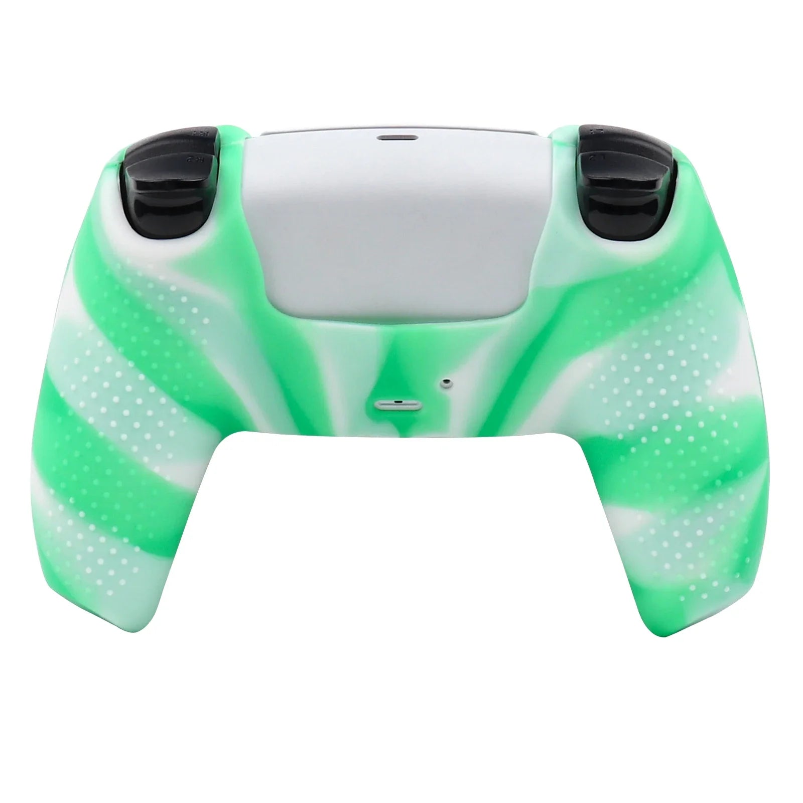 Green Swirl PS5 Controller Silicone Cover Back