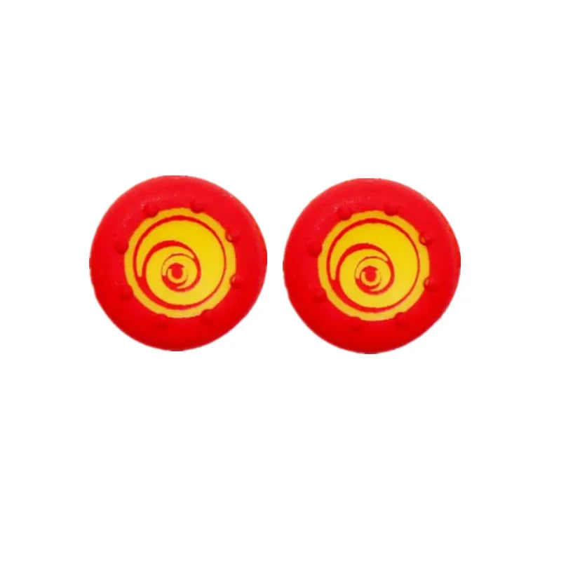 Red Swirl PS5 Controller Thumbstick Grips