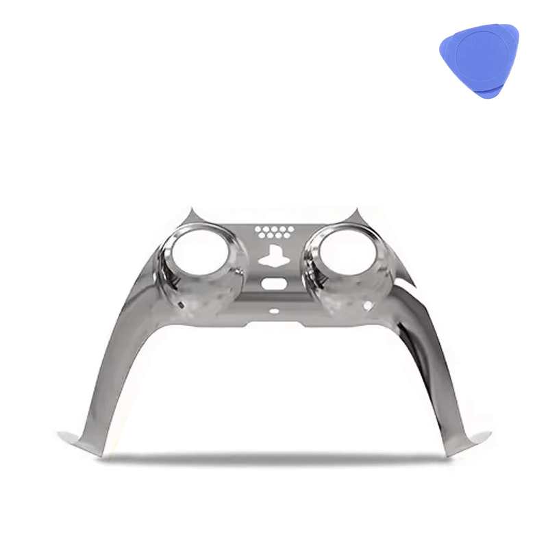 Silver Metallic PS5 Controller Faceplate Trim