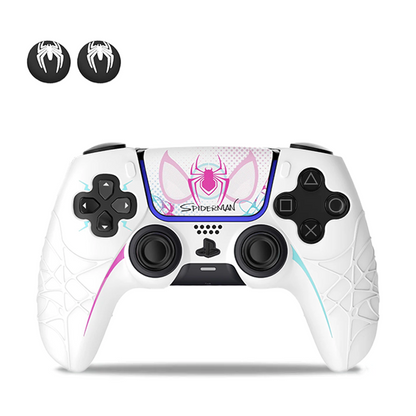 White Spiderman PS5 Controller Silicone Cover